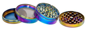 1 Metall Mühle Grinder Pollinator 4-part ø 63mm Rainbow